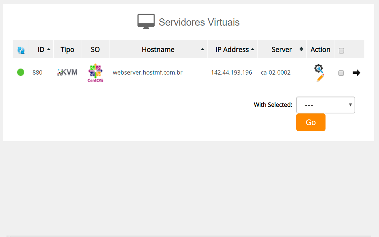 VPS Cloud Dashboard